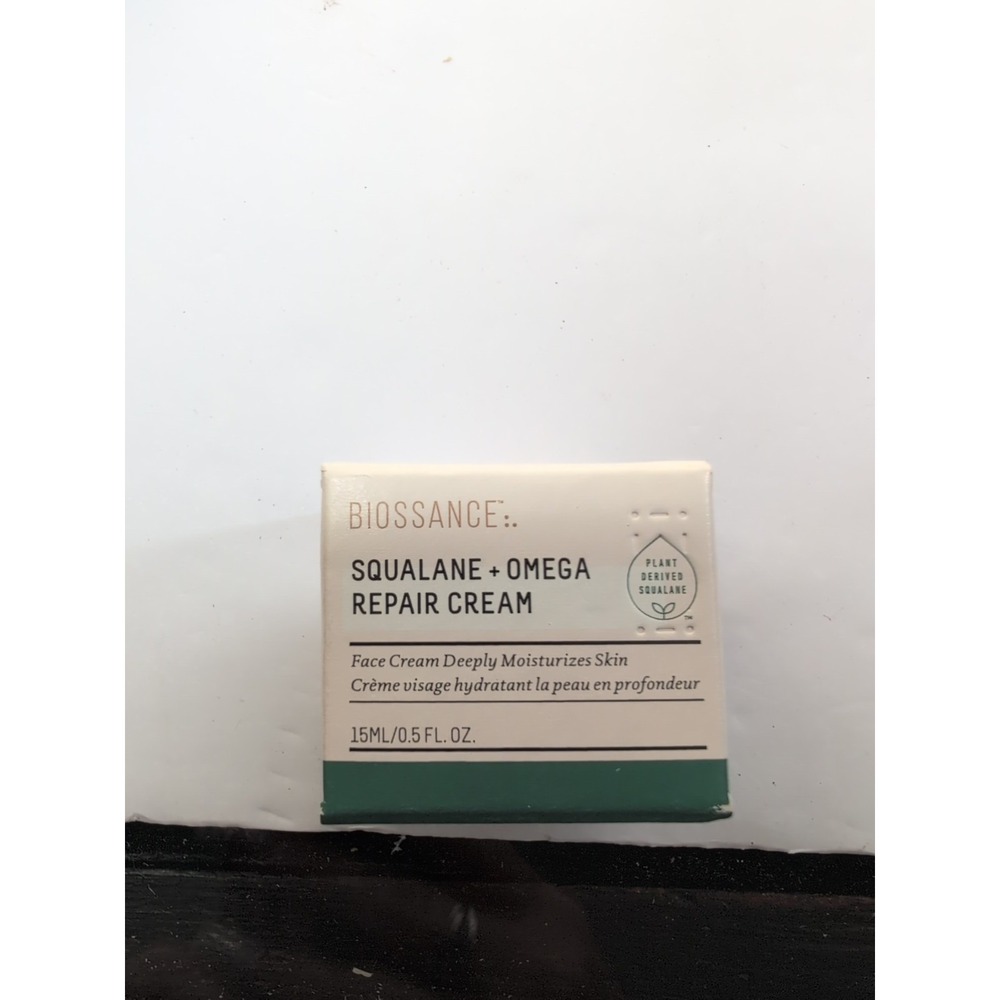 Biossance Squalane + Omega Repair Cream .5oz - Nourish, Restore New in Box